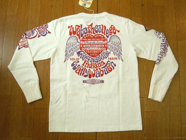 アメカジ長袖Tシャツ(ロンT) 319700 WABASH COLLEGE Pt. L/S Tee ワ